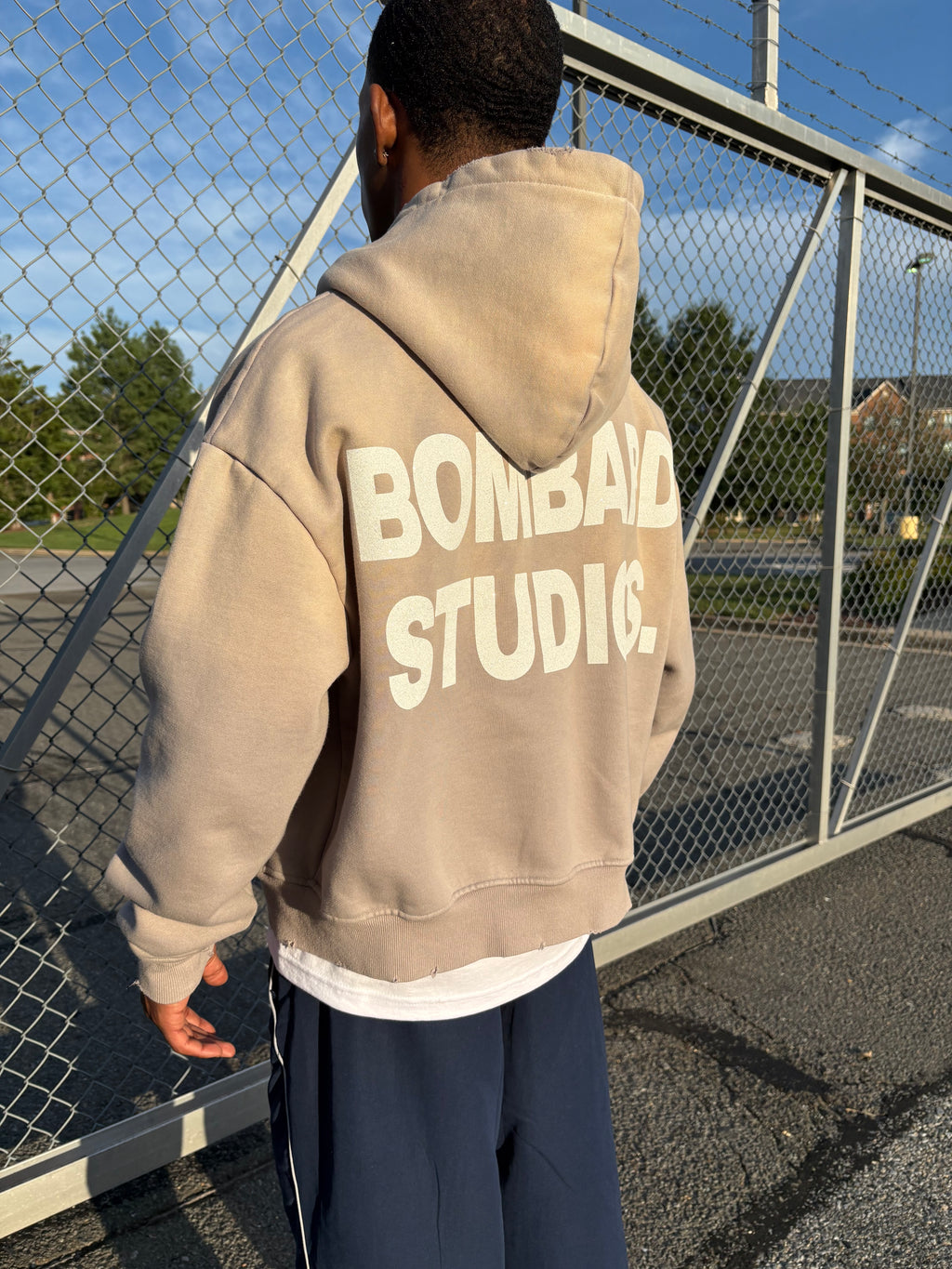 BOMBARD ZIP LOGO HOODIE