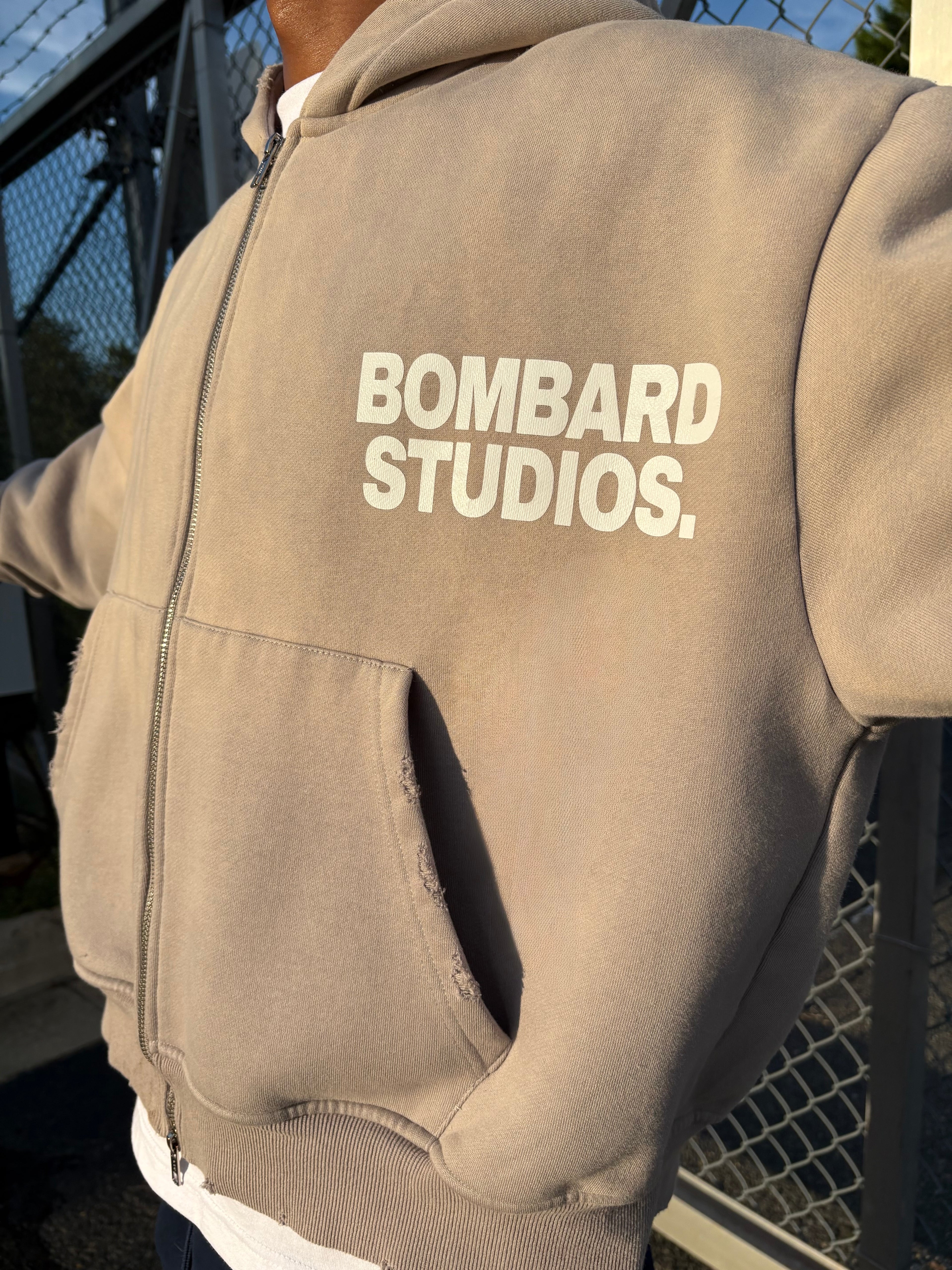 BOMBARD ZIP LOGO HOODIE